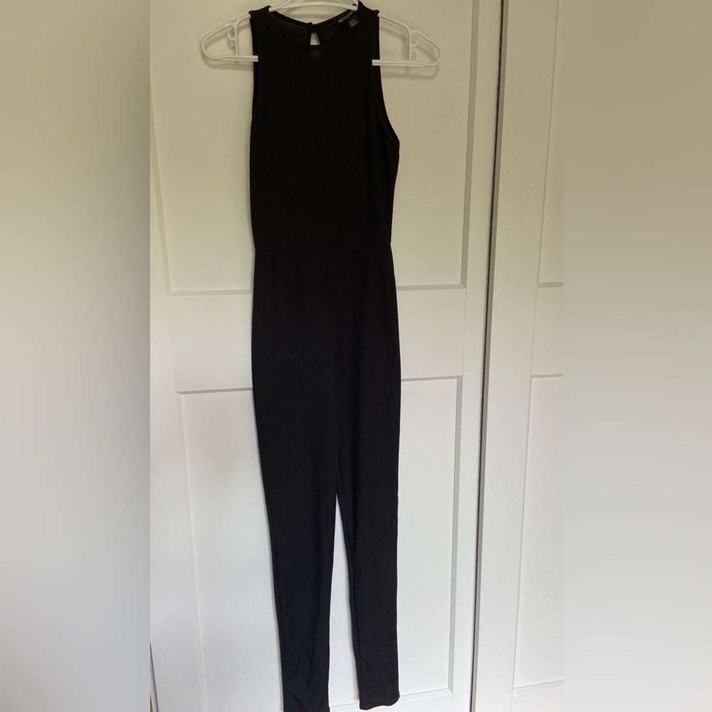 Pretty little thing black jumpsuit size 2